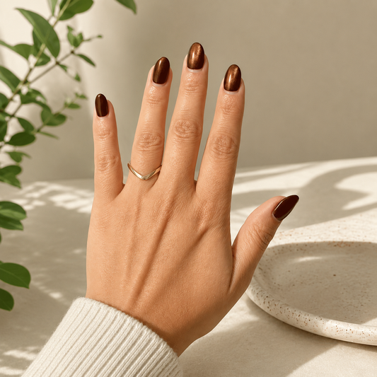 Anillo V Minimalista Bañado en Plata