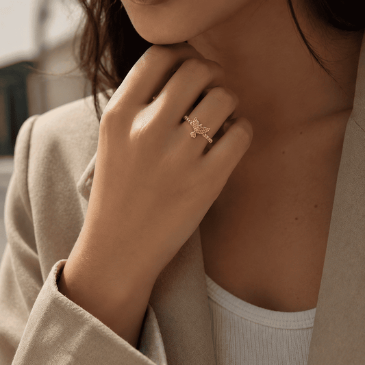 Anillo Paloma del Espíritu Santo Bañado en Oro